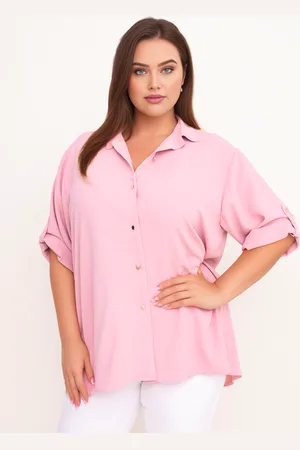 producent zagraniczny Koszula plus size z guzikami ( 46-56)