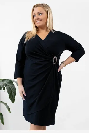 Producent Polski Don Sukienka plus size z klarmerką ( r. 44-50)