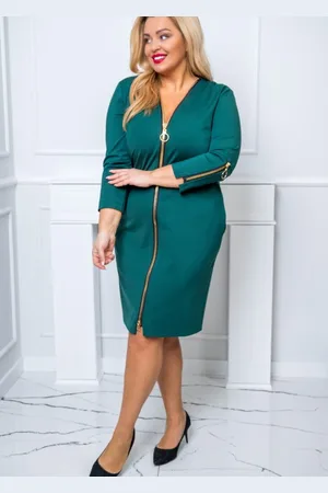 Producent Polski Don Sukienka plus size z zameczkami SALMA ( r. 48-56)