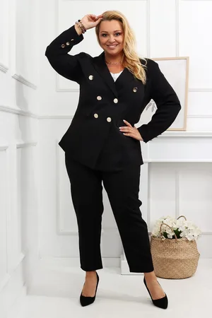 Producent Polski Don Garnitur plus size z GUZIKAMI LOVE ( r. 48-56) WYSYŁKA 24 H