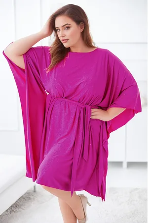 Producent Polski Don Sukienka plus size nietoperz brokatowy ( r. 46-56)