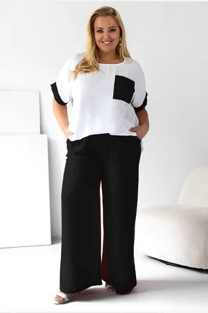 producent zagraniczny Komplet plus size z kieszonką ( r. 50-56)