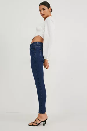 C&A Made in EU-skinny jeans-wysoki stan-bawełna bio, , Rozmiar: 34