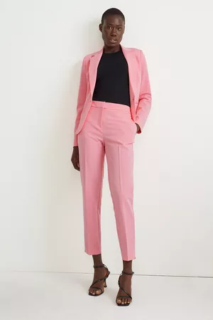 C&A Kobieta Spodnie eleganckie - Spodnie biznesowe-średni stan-regular fit-materiał z recyklingu, , Rozmiar: 40