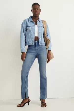 C&A Kobieta Z wysokim stanem - Straight jeans-wysoki stan, , Rozmiar: 34