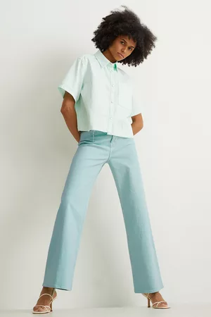 C&A Kobieta Z wysokim stanem - Loose fit jeans-wysoki stan-LYCRA®, , Rozmiar: 34