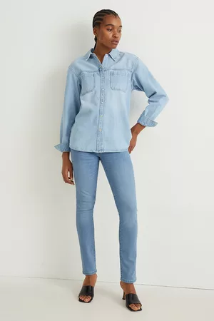 C&A Kobieta Rurki i Slim Fit - Slim jeans-średni stan-LYCRA®, , Rozmiar: 34