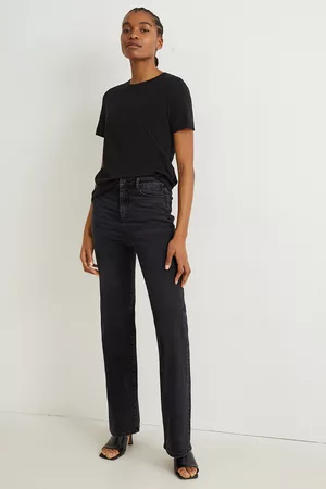 C&A Kobieta Dzwony - Flared jeans-wysoki stan-dżinsy modelujące-LYCRA®, , Rozmiar: 34