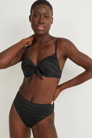C&A Kobieta Bikini Wysoki Stan - Dół od bikini-wysoki stan-LYCRA® XTRA LIFE™-w paski, , Rozmiar: 36