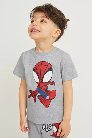C&A Chłopiec T-shirty - Wielopak, 5 szt.-Marvel-2 topy i 3 koszulki z krótkim rękawem, , Rozmiar: 98