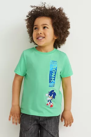 C&A Chłopiec T-shirty - Wielopak, 2 szt.-Sonic-koszulka z krótkim rękawem, , Rozmiar: 104