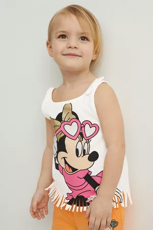 C&A Dziewczynka Zestawy - Myszka Minnie-zestaw-top i koszulka z krótkim rękawem-2 częściowy, , Rozmiar: 122