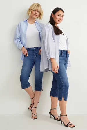 C&A Kobieta Rurki i Slim Fit - Capri jeans-średni stan-slim fit, , Rozmiar: 44