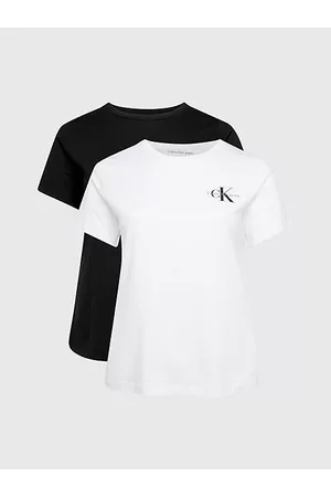 Calvin Klein Kobieta Jeansowe - Zestaw 2 wąskich T-shirtów plus size