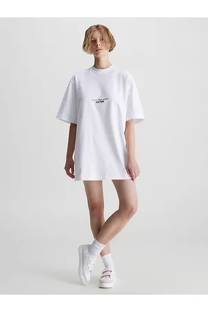 Calvin Klein Kobieta Sukienki Haftem - Sukienka typu T-shirt z haftem