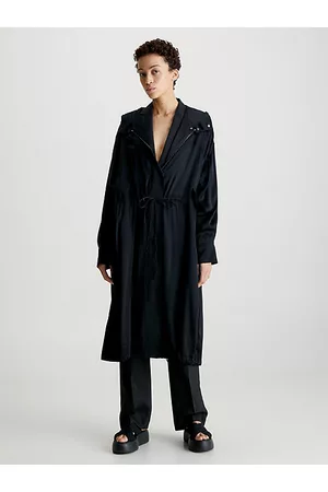 Calvin Klein Satynowa parka oversize