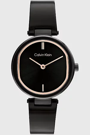 Calvin Klein Rzeźbiony zegarek z polerowaną bransoletą
