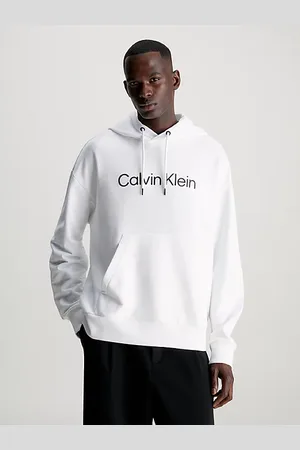 Calvin Klein Luźna bluza z kapturem z logo