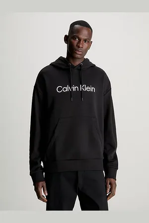 Calvin Klein Luźna bluza z kapturem z logo