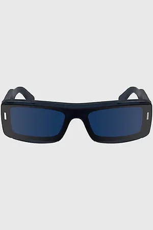 Calvin Klein Zmodyfikowane prostokątne okulary przeciwsłoneczne CK24503S