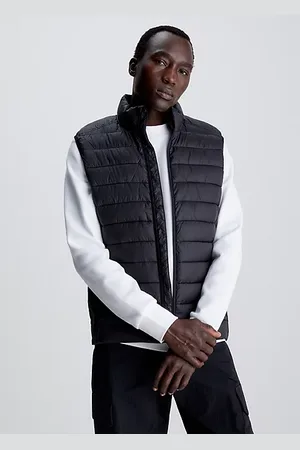 Calvin Klein Pikowany puchowy bezrękawnik z logo