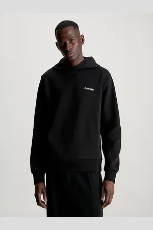 Calvin Klein Bluza z kapturem z mieszanego materiału Interlock