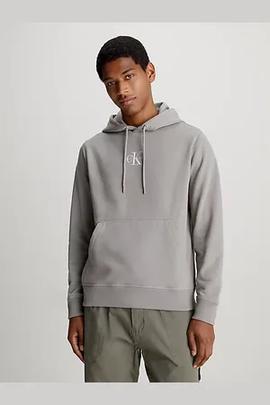 Calvin Klein Polarowa bluza z kapturem i monogramem