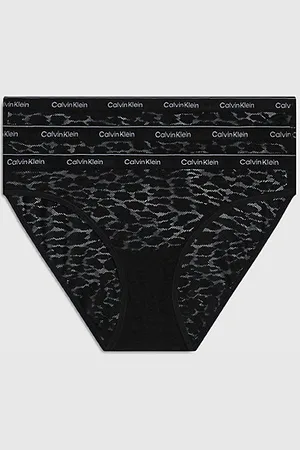 Calvin Klein 3 pary fig z koronki