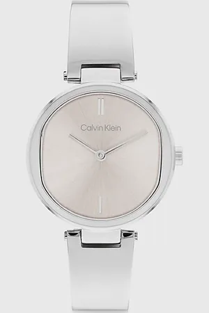 Calvin Klein Rzeźbiony zegarek z polerowaną bransoletą