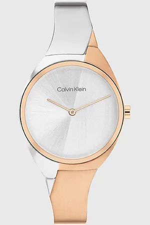 Calvin Klein Dwukolorowy dynamiczny zegarek z bransoletką