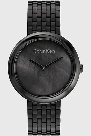 Calvin Klein Zegarek ze skręconą ramką i bransoletą