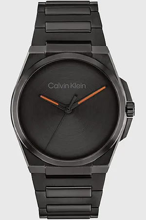 Calvin Klein Minimalistyczny zegarek ze zintegrowaną bransoletką z ogniw