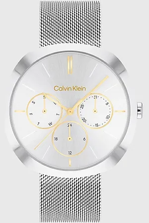 Calvin Klein Wielofunkcyjny zegarek z bransoletą z siateczki