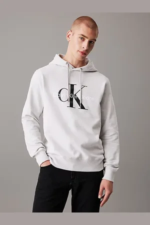 Calvin Klein Polarowa bluza z kapturem i monogramem