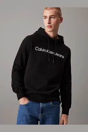 Calvin Klein Polarowa bluza z kapturem i logo