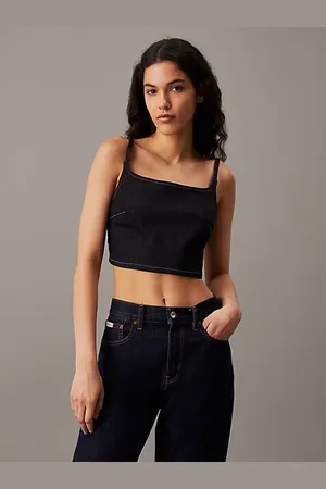Calvin Klein Denimowy top bralette