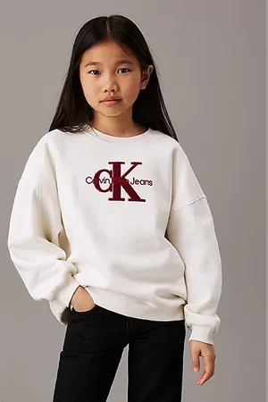 Calvin Klein Polarowa bluza oversize z logo