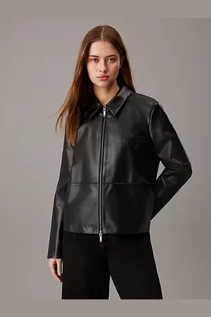 Calvin Klein Swobodna kurtka skórzana