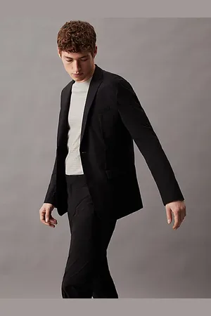 Calvin Klein Wąska marynarka z materiału technicznego