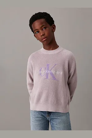 Calvin Klein Swobodny sweter z logo