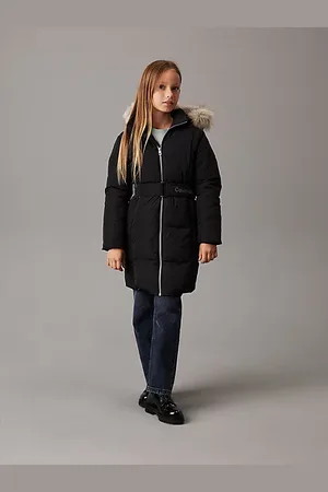 Calvin Klein Płaszcz puchowy z paskiem