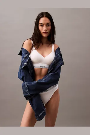 Calvin Klein Biustonosz podnoszący typu bralette - Icon Cotton Modal