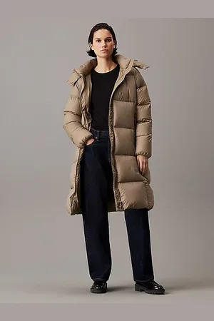 Calvin Klein Długi płaszcz puchowy
