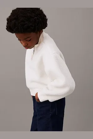 Calvin Klein Bluza z kożuszka z zamkiem do połowy