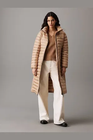 Calvin Klein Lekki płaszcz midi z nylonu