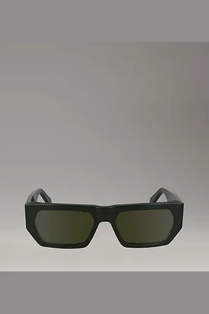 Calvin Klein Zmodyfikowane prostokątne okulary przeciwsłoneczne CKJ24625S