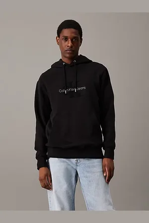 Calvin Klein Bluza z kapturem i szenilowym monogramem