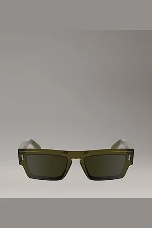 Calvin Klein Zmodyfikowane prostokątne okulary przeciwsłoneczne CK24532S