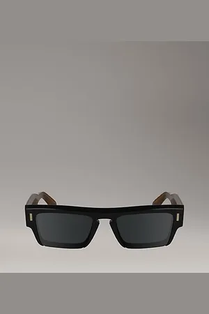 Calvin Klein Zmodyfikowane prostokątne okulary przeciwsłoneczne CK24532S