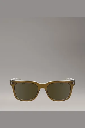 Calvin Klein Zmodyfikowane prostokątne okulary przeciwsłoneczne CK24536S